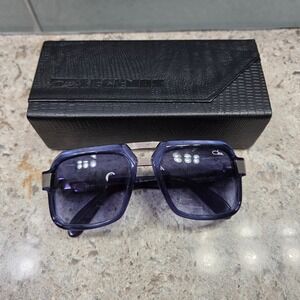 Cazal Legends Sunglasses Purple Gradient Square Frames Germany MOD 669 COL 002